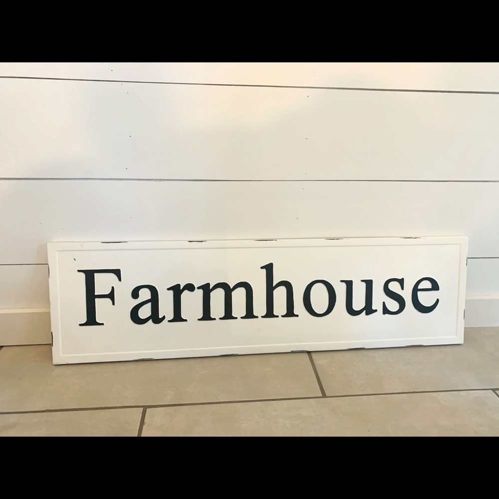 Farmhouse wall sign